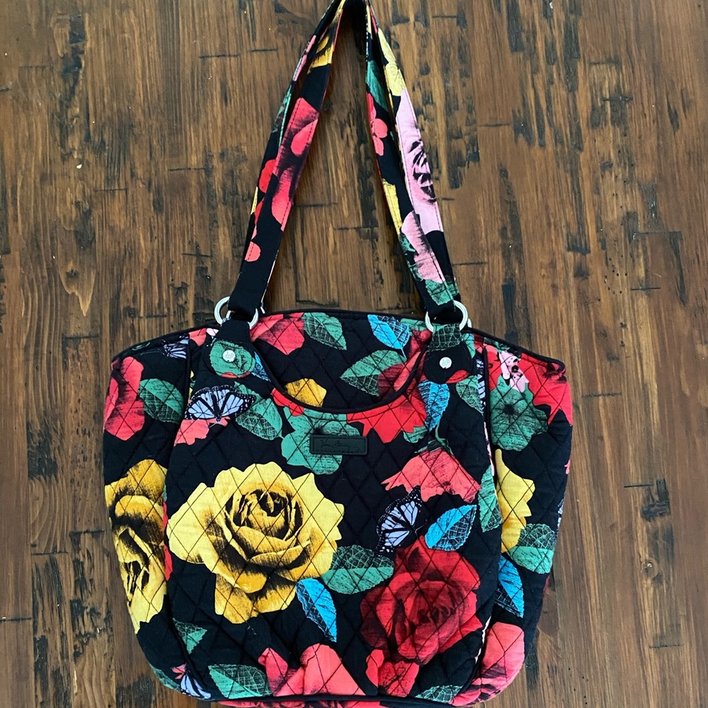 Vera Bradley Glenna Havana Rose Shoulder Bag